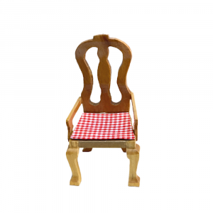 Tavolo con quattro sedie in miniatura in legno - Doll's House