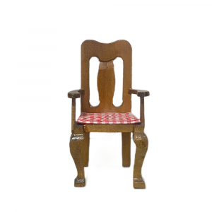 Tavolo allungabile in miniatura con quattro sedie in legno - Doll's House