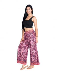 Pantaloni ampi in seta indiana