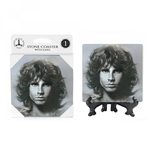 Quadretto Jim Morrison con cavalletto 10x10 cm - C'era una volta