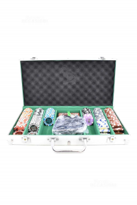 Briefcase Set Poker With Fish Cards And Ashtray