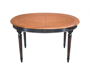Tavolo ovale allungabile stile Impero Bicolore