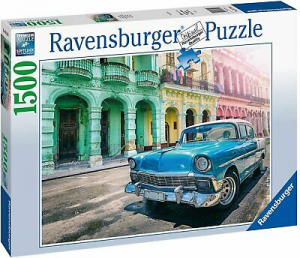 Ravensburger Puzzle 1500 Pz Automobile A Cuba 16710 Per Adulti