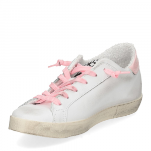 2Star Sneaker low bianco vernice rosa-4