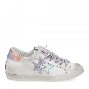 2Star Sneaker low bianco bianco glitter multicolor-2