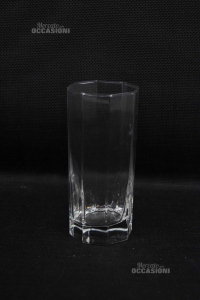 Vasos De Vidrio Esagonali 6 Piezas H 15 Cm