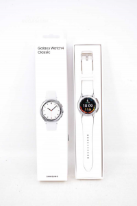 Inteligente Reloj 4 Clásico Samsung Galaxy Blanco (garantía Comprado 09 / 2022)