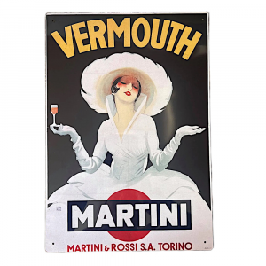 Cartello da parete Vermouth Martini Drink 27.9x40.6 cm - The British Metal Signs
