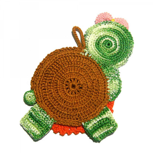 Presina lumaca colorata ad uncinetto 12x20.5 cm - Crochet by Patty