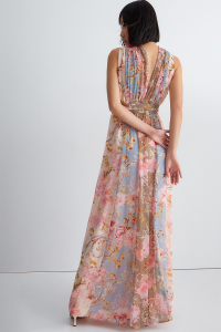 Eco-sustainable Sleeveless Floral Dress