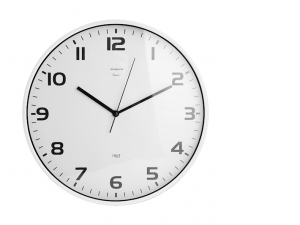 H&H orologio bianco 35cm numeri visibili