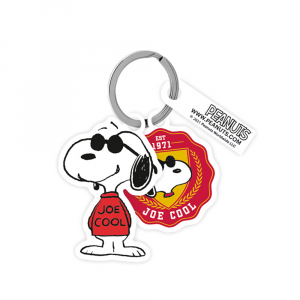 Portachiavi Peanuts Snoopy Joe Cool in plastica 5.5 cm - Marpimar
