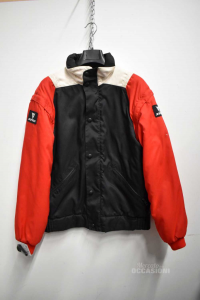 Jacket Motorcycle Dainese From Man Red And White Size 50 With Sleeves Detachable