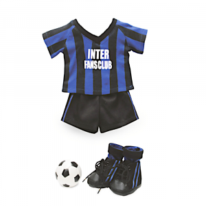 Vestito da calciatore dell' Inter per bambolotto My Doll alto 42 cm