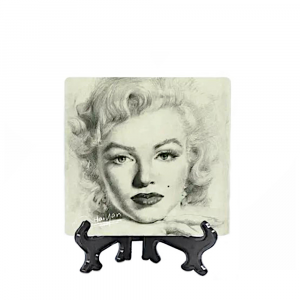 Quadretto con cavalletto Marilyn Monroe 10x10 cm - C'era una volta
