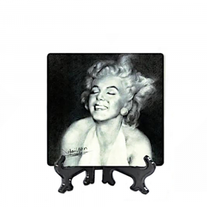 Quadretto Marilyn Monroe con cavalletto 10x10 cm - C'era una volta