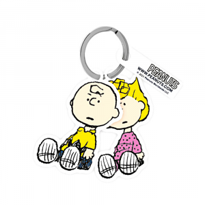 Portachiavi Peanuts Charlie Brown e Sally in plastica 6 cm - Marpimar