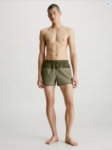 Calvin Klein Pantaloncini Da Bagno Corti Modello Runner - Core Solids