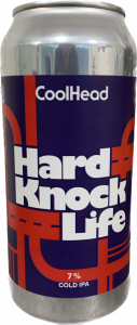 CoolHead Brew, Hard knock, Cold IPA 7%, 44cl, lattina