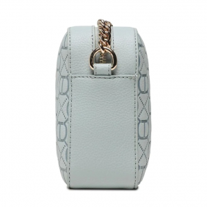 Borsa a Tracolla Twinset Oval T Embossed - Agave