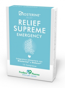 BIOSTERINE RELIEF SUPREME EMERGENCY COMPRESSE - INTEGRATORE UTILE PER LA FUNZIONALITÀ ARTICOLARE