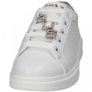 4US BY Paciotti 42354 Sneakers bianche con logo removibile