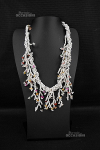 Halskette Perlen Länge 60 Cm Jahrgang