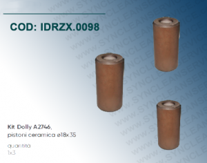 Kit A2628 ​​​​​​​(cod: KIT 2628) IDROBASE valido per pompe XTA 2 G20 N, XTA 2 G22 N, XTS 8.10 C, ANNOVI REVERBERI, composto da pistoni ceramica ø15x30