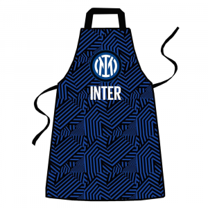Grembiule con pettorina stemma Inter in cotone prodotto ufficiale