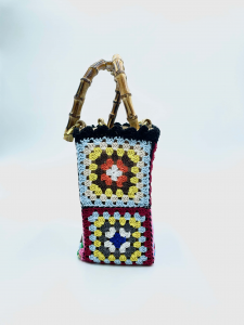 Borsa a mano Crochet multicolor La Milanesa