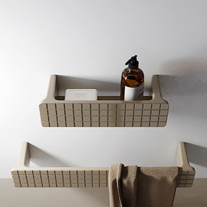 Seifenschale oder wandmontierter Handtuchhalter Bitta Cube Relax Design
