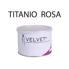 Velvet cera depilazione liposolubile titanio rosa 400ML