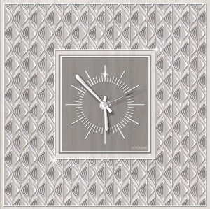Sovrani - orologio solo tempo geometrico da parete 40x40