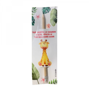Segnalibro Giraffa con matita e frase 7x21 cm - Beccalli For Life