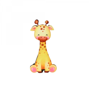 Magnete a forma di Giraffa in legno 8 cm - Beccalli for Life