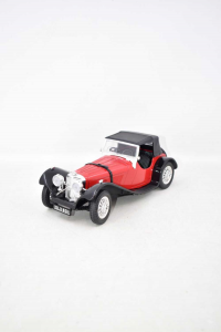 Model Auto Burago Jaguar Ss100 1937 Scale 1 / 18 Made In Italy Red
