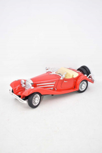 Model Auto Burago Mercedes Benz 500k Roadster 1936 Scale 1 / 20 Made In Italy Red