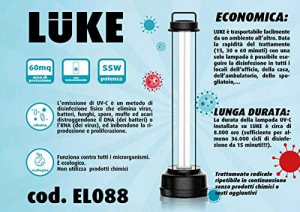 LUKE - LAMPADA GERMICIDA A RAGGI UV-C