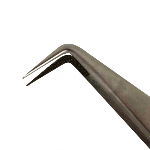 Pinzetta Iris per le tecniche volume extension ciglia dalla striscia, con punta NANO