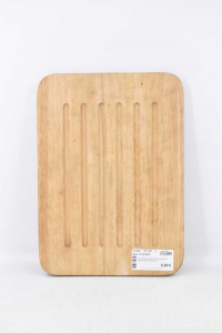 Wooden Chopping Board Mill White Size Bread 35x25 Cm