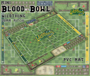 MINI Blood Bowl Pitch 20mm - Fantasy Football Pitch - Wildthing