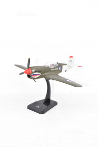 Modell Von Flugzeug Amerikaner P-40 Grün Militär