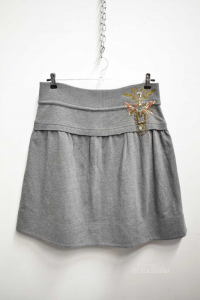 Skirt Cotton Woman Pimko Embroidered Size M