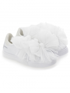 MONNALISA Sneakers bycast con fiocchi tulle
