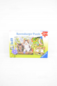 Rätsel Ravensburger 3x49 Cm Katzen