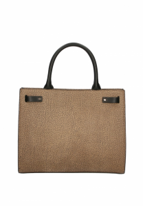 BORSA A MANO BORBONESE OUT OF OFFICE MEDIUM 924641BB3 311 OP NATURAL/BLACK