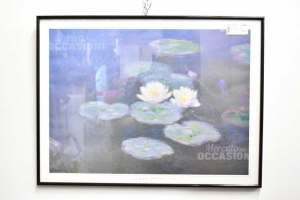Painting Print Claude Monet Water Lilies 82x262 Cm