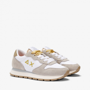 Sneakers Sun68 Ally Gold Silver - Bianco Panna Bianco