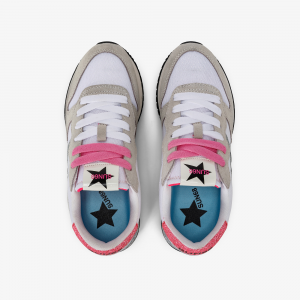 Sneakers Sun68 Stargirl Glitter Logo - Bianco