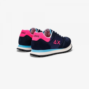 Sneakers Sun68 Girl's Ally Solid Nylon - Navy Blue